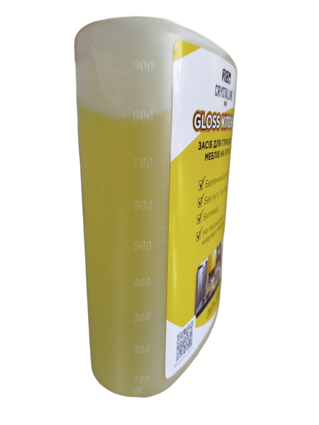 Засіб для миття фасаду кухні з глянцю Gloss kitchen, 1 літр 3232 фото